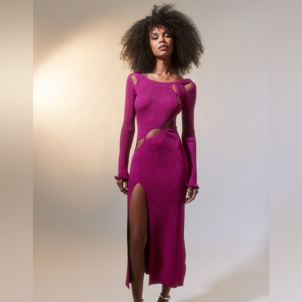 NWT For Love & Lemons Lorelei Dress in Pink